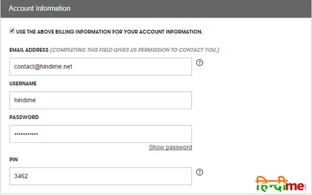 Account Info