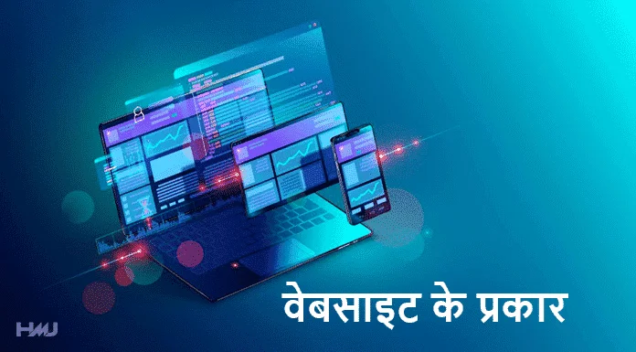 website ke prakar hindi