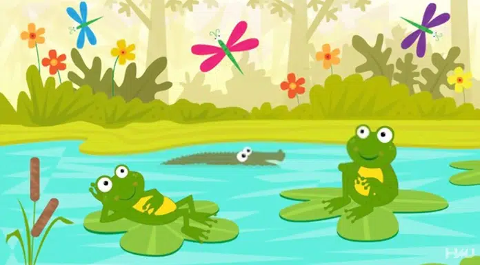 two frogs very short story in hindi