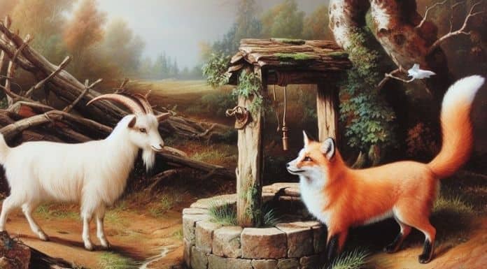 Fox and Goat Story in Hindi